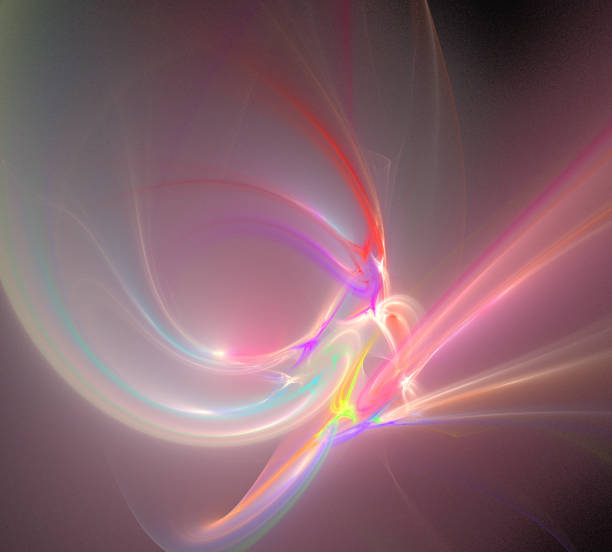 istock image of one Digital Fractal on Black Color 943095824