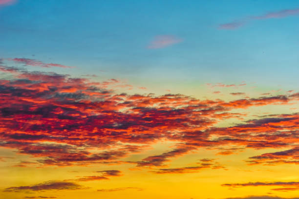 istock Dawn at he the horizon - beautiful red sky 943100814