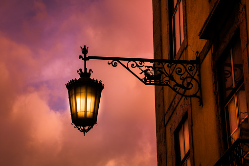 Street Lamp in Lisbon, Portugal