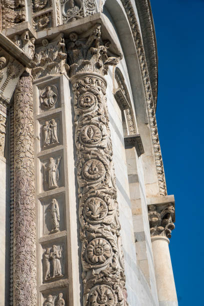 catedral de pisa, piazza dei miracoli, famoso quadrado - 5440 - fotografias e filmes do acervo