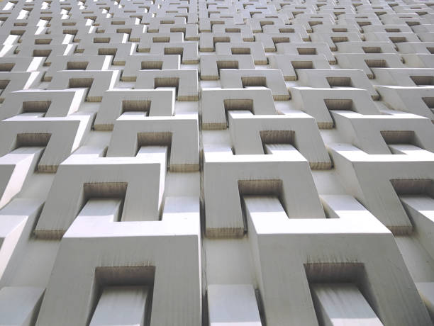 istock Background of White Modern Building Exterior 943118314