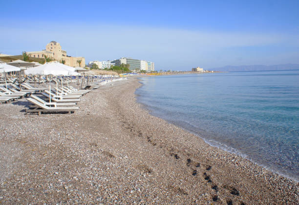 istock Pebble beach at Rhodes Island, Greece 943118522