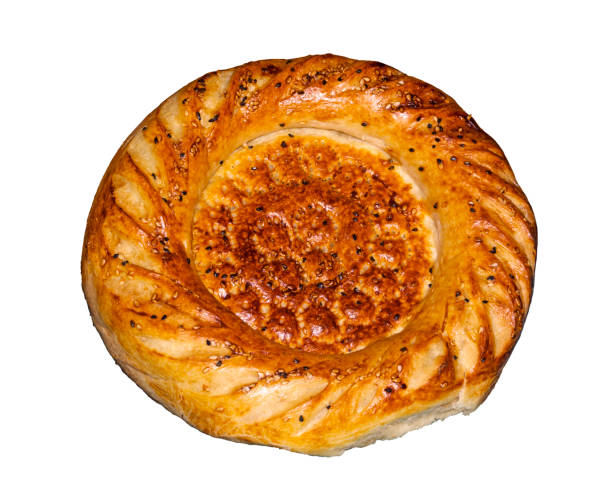istock background - round traditional Asian tandoor bread isolated on white background 943151830