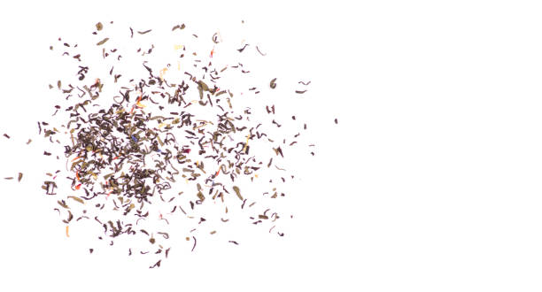 istock Leaf tea with flowers and fruits pattern 943162904
