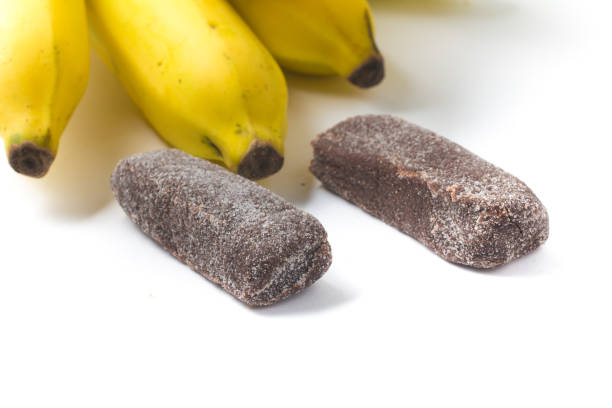 Brazilian Banana Sweet Snack isolated on white background