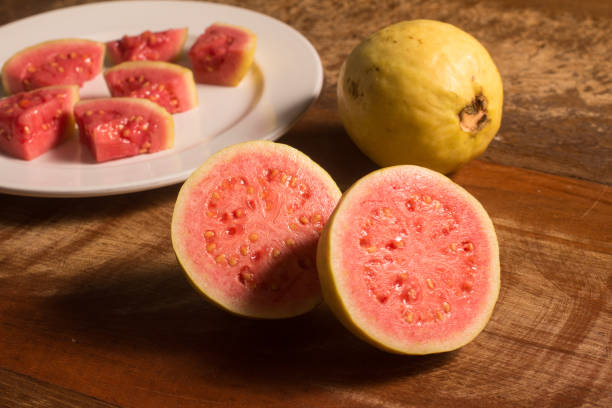 istock Brazilian Guava sliced on a dish 943166470