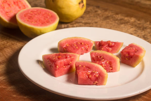 istock Brazilian Guava sliced on a dish 943166678