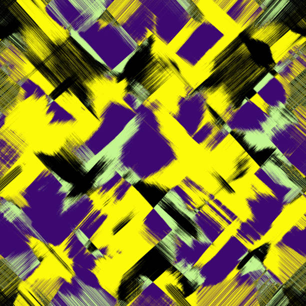 黄色の背景に濃い紫、紫、緑、黒汚れ。グランジ カオス図形、模倣を絵画の抽象的なパターン。web ページ、パンフレット、フライヤー、プレゼンテーション、パンフレット、壁紙、包装紙、スクラップブッ キングの色とりどりのテンプレート - painting abstract flyer black点のイラスト素材／クリップアート素材／マンガ素材／アイコン素材