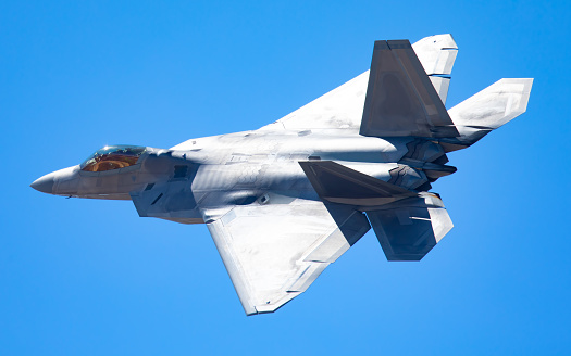 Close view of a  F-22 Raptor