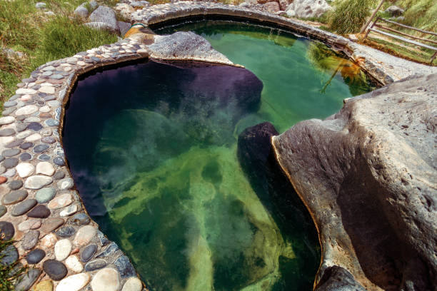 istock Pool of hot springs seen from above 943194852