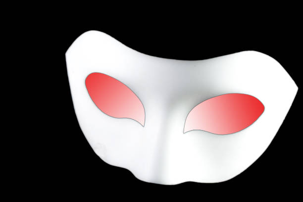 istock Mask for eyes and nose on black background 943195026