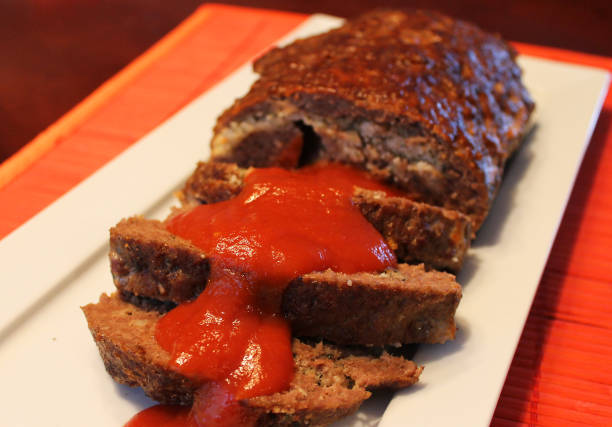 istock Homemade meatloaf with tomato sauce 943200874