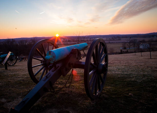 istock cannon at sunrise in Gettysburg 943206506