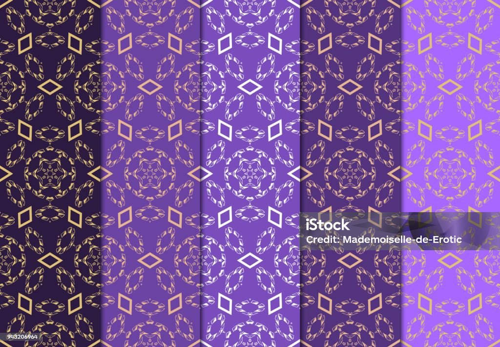 Set Of Seamless Line Patterns Endless Repeating Linear Texture Stock ...