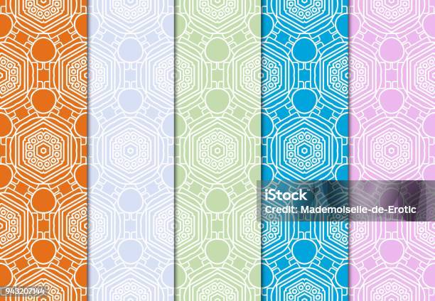 Set Of Seamless Line Patterns Endless Repeating Linear Texture Stock ...