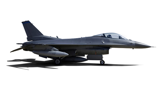 Lockheed Martin F16AM fighting falcon from belgian air force at Melsbroek Brussel airbase, may 2023, belgium