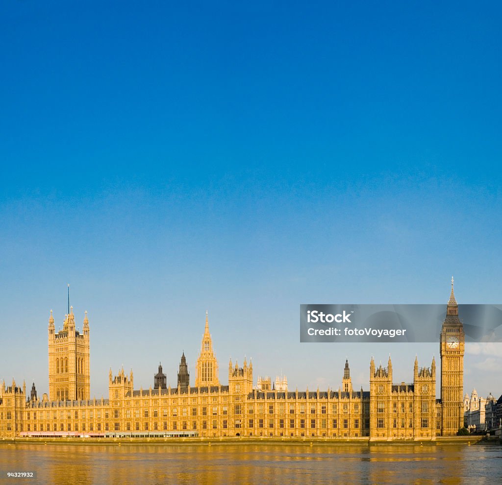 Big Ben e o Parlamento, Londres - Royalty-free Antigo Foto de stock