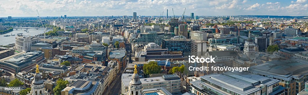 City streets and rooftops, London  BT Tower - London Stock Photo
