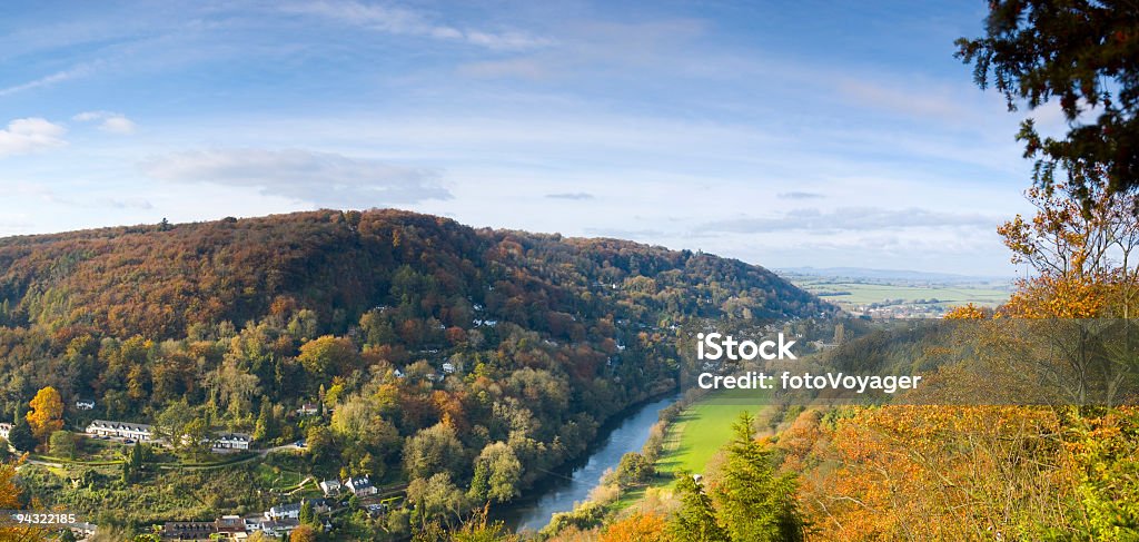 village de la Vallée de la rivière - Photo de Forêt de Dean libre de droits