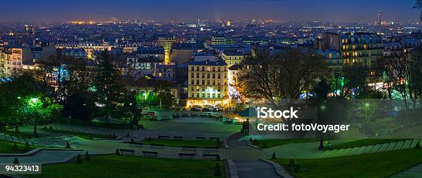 City Of Paris At Night Stock Photo - Download Image Now - Night, Public Park, Paris - France