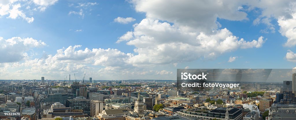 Big city panoramic vista  BT Tower - London Stock Photo