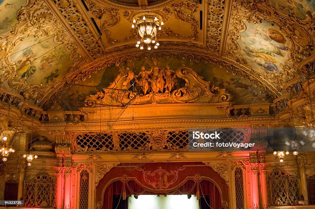 Teatro ornamentada interior - Foto de stock de Blackpool royalty-free