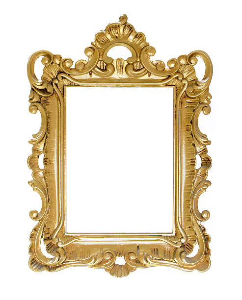 アンティークゴールドフレーム - picture frame frame gold ornate ストックフォトと画像