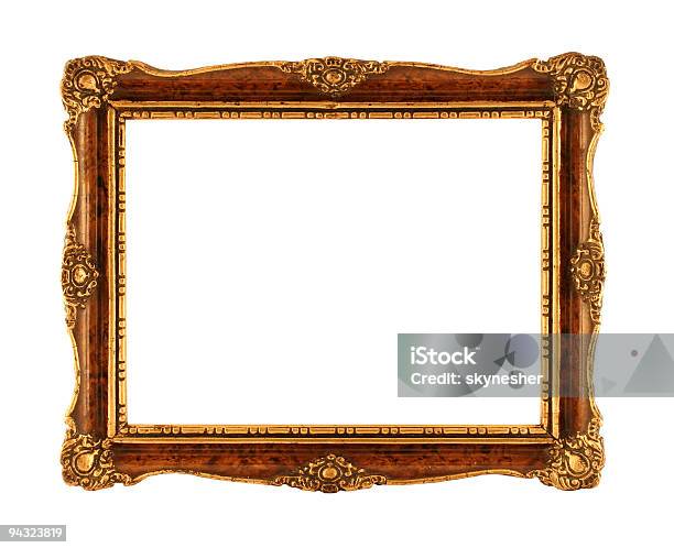 Antique Picture Frame Stock Photo - Download Image Now - Antique, Art, Blank