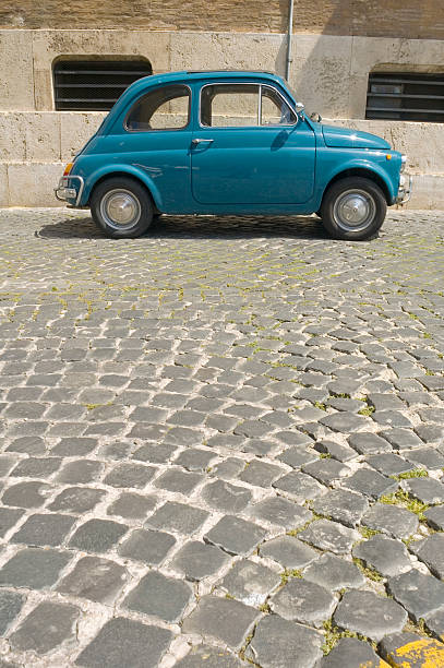 istock Cobblestones and baby auto, Rome 94324248