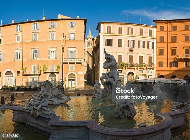 Piazza Navona Rom Stockfoto und mehr Bilder von Alt - Alt, Altstadt, Architektur