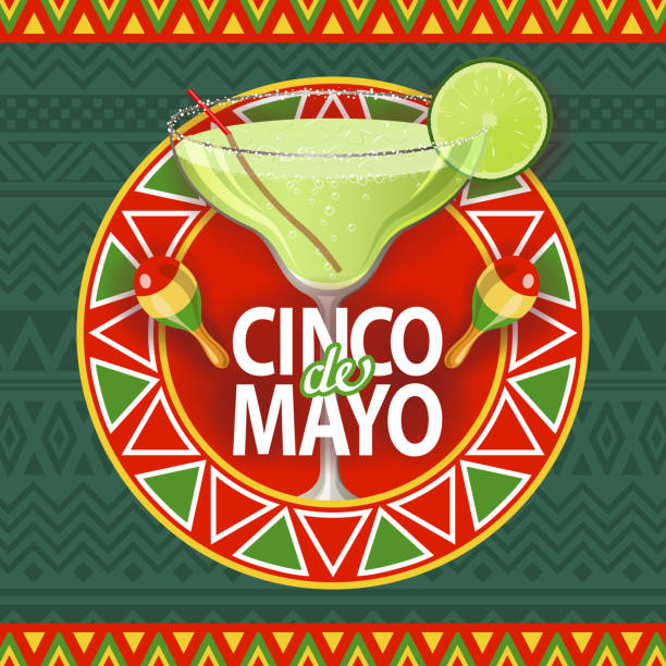 ilustraciones, imágenes clip art, dibujos animados e iconos de stock de cinco de mayo margarita - patron tequila