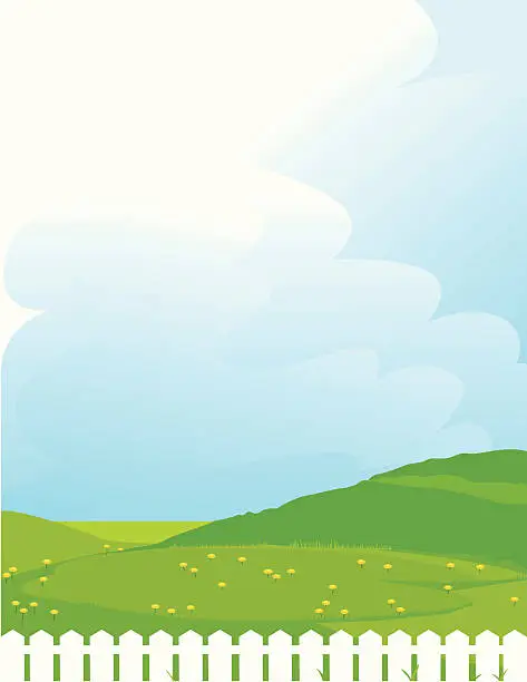 Vector illustration of Blue Sky background