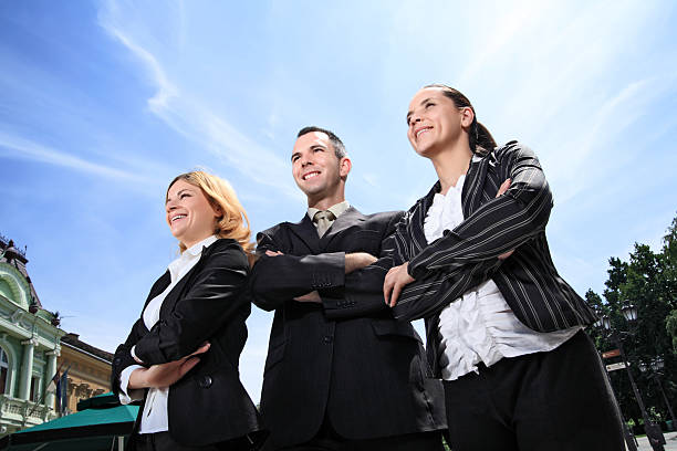 istock Businesspeople standing together. 94327078