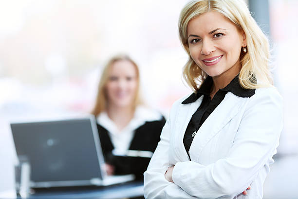 istock Successful friendly businesswoman. 94327812