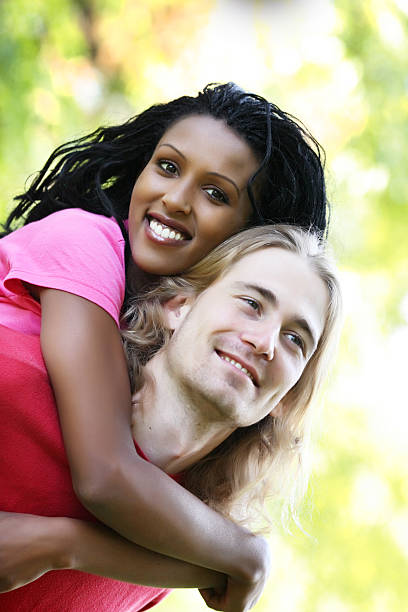 istock Portrait of interracial couple. 94328644