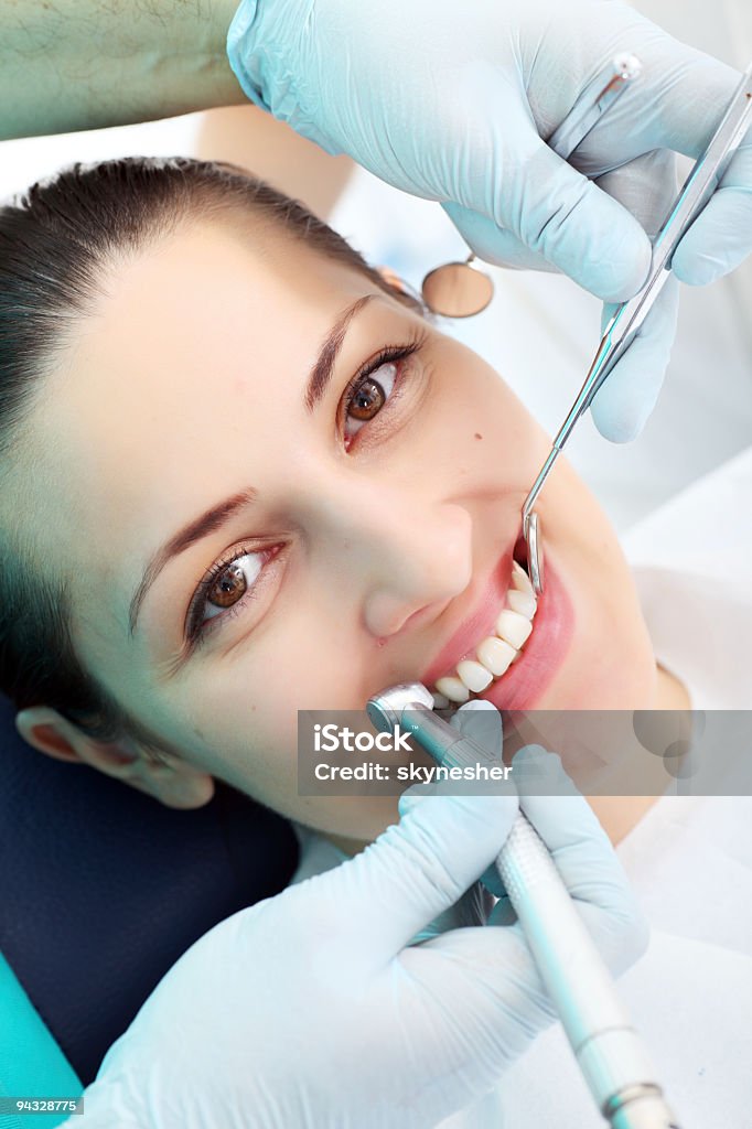 Femme patient de la dentiste. - Photo de Adulte libre de droits