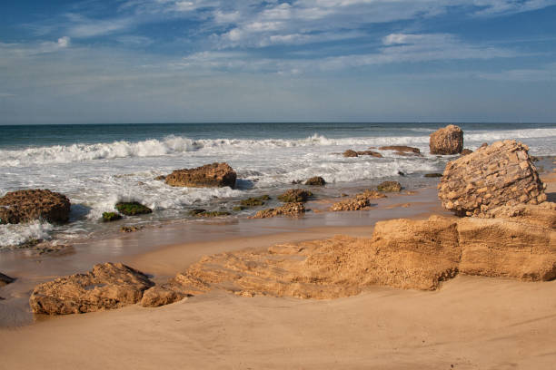 splashes of water on the shores of the Mediterranean Sea Ashkelon