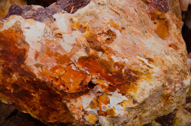 stone texture with orange and red colors