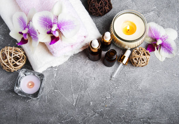istock Spa concept with orchid flowers 943296894