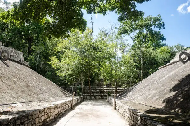 Coba archaeological site at Mexico