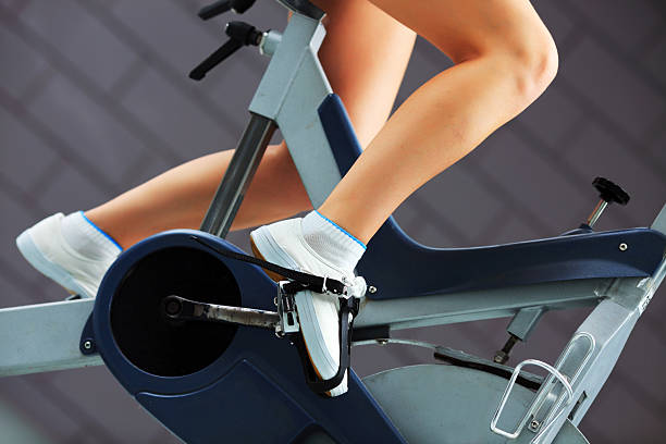istock Close-up of woman's legs exercising. 94329813