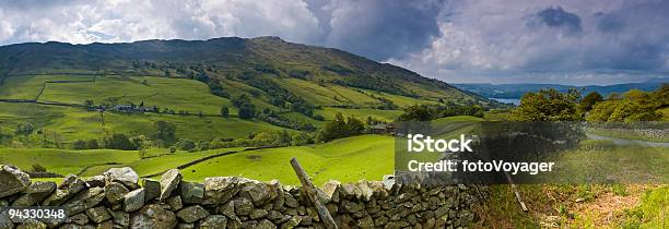 Dry Steinmauer Und Mountain Farm Stockfoto und mehr Bilder von Agrarbetrieb - Agrarbetrieb, Vereinigtes Königreich, England