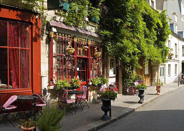 französisches café - paris straße stock-fotos und bilder