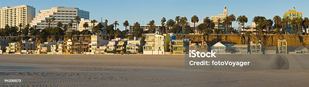 Pacific beach villas e hotéis - Foto de stock de Santa Monica Beach royalty-free