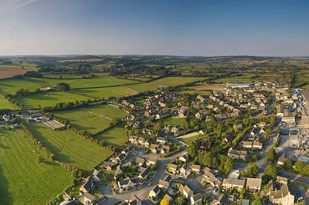 Photo of Suburban streets, farmland vista