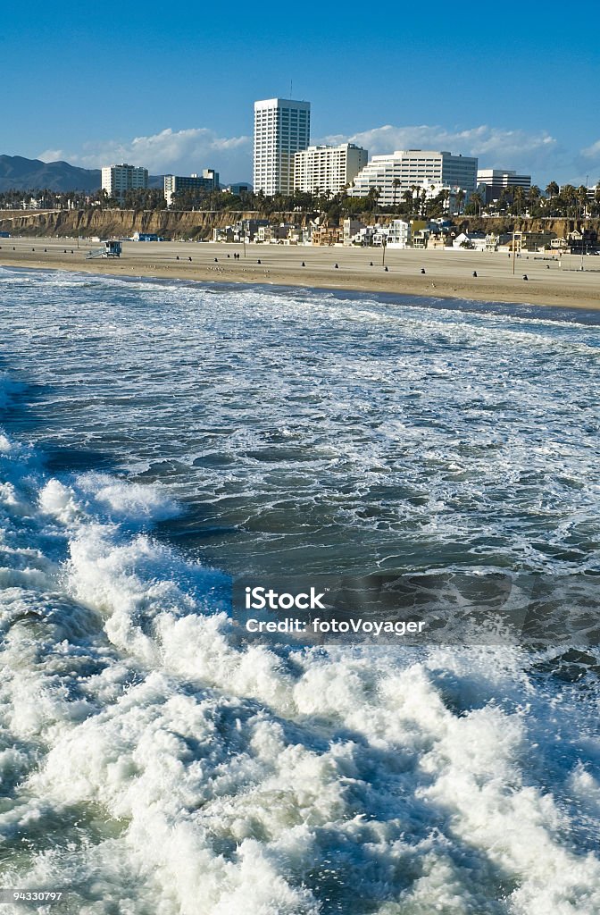 Surf, shore and hotels  City Stock Photo