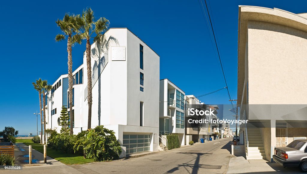 Luxury townhouses  Santa Monica Stock Photo