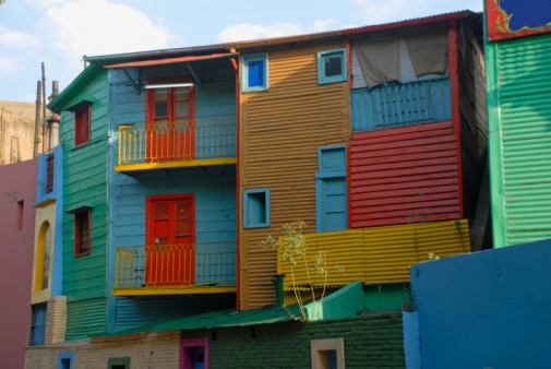 Colorful house in Buenos Aires.