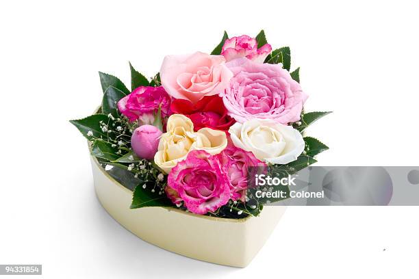 Flor Para Namorados Coração Traçado De Recorte - Fotografias de stock e mais imagens de Amor - Amor, Aniversário especial, Bouquet