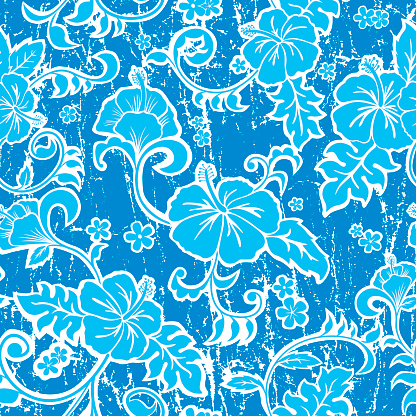 Retro hawaiian pattern wallpaper. Hires JPG included.